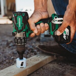 Metabo HPT 36V MultiVolt Cordless Hammer Drill Kit with Batteries and Charger | 1/2-inch Keyless | DV36DAG