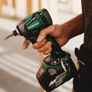 Metabo HPT 36V MultiVolt Triple Hammer Cordless Impact Driver Kit | Two Batteries and Charger | 1/4-Inch Keyless | WH36DBG