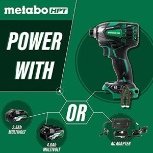 Metabo HPT 36V MultiVolt Triple Hammer Cordless Impact Driver Kit | Two Batteries and Charger | 1/4-Inch Keyless | WH36DBG