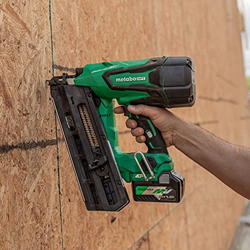 Metabo HPT 36V MultiVolt Cordless Framing Nailer | Uses 21 Degree Full Round Head Plastic Strip Nails | Includes Battery and Charger | NR3690DR