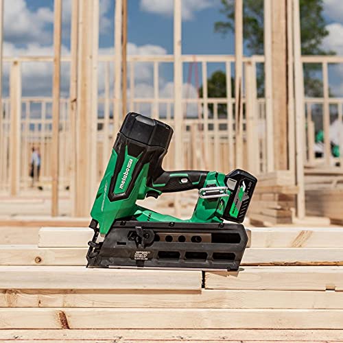 Metabo HPT 36V MultiVolt Cordless Framing Nailer | Uses 21 Degree Full Round Head Plastic Strip Nails | Includes Battery and Charger | NR3690DR