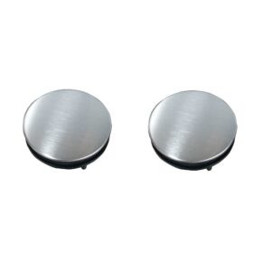 2 pack sink tap faucet hole cover sink plug brushed stainless steel hole cover for kitchen restroom(dia 1.22 to 1.57 inch, short)