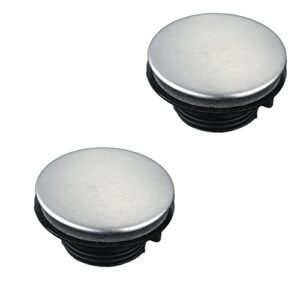 2 pcs sink tap faucet hole cover kitchen sink plug brushed stainless steel hole cover for dia 1.22 to 1.57 inch