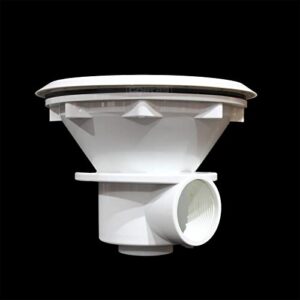 Vinyl Pool MainDrain Liner Pool Main Drain Floor Drain for Underground Pool,Swimming Pool in-Ground Main Drain Floor Drain 2.0 inch Water Inlet Draining Accessory White