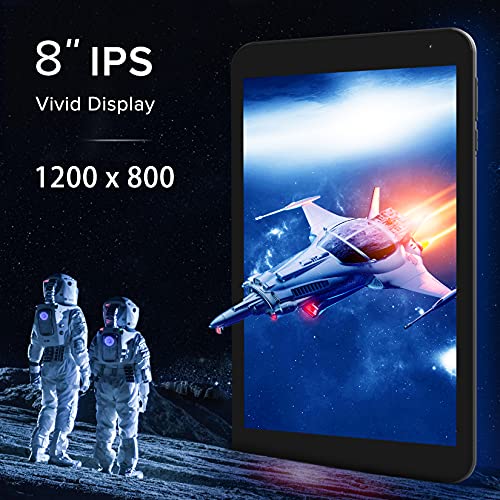 FANGOR Tablet 8 inch, Android 11.0 Tablet, Computer Tablet, IPS HD Display, 2 GB RAM, 32 GB Storage, Quad-Core Processor, 5G WiFi, Bluetooth 5.0, Dual Camera (Silver Grey)