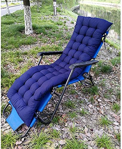 Moonase Patio Chaise Lounger Cushion, Indoor/Outdoor Rocking Chair Sofa Cushion with 6 Ties,Soft Padded Chaise Swing Bench Cushion, 61Inch
