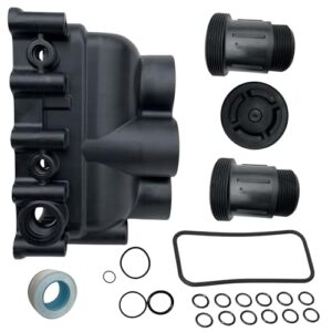 switchdoctor pool heater manifold assembly kit with o-rings for pentair mastertemp 175, 200, 250, 300, 400 sta-rite max-e-therm sr200, sr333, sr400 77707-0205 77707-0206 77707-0014