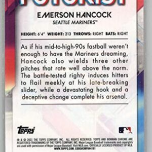 2021 Bowman Chrome Futurist #FUT-EH Emerson Hancock Seattle Mariners Official MLB Baseball Trading Card in Raw (NM or Better) Condition