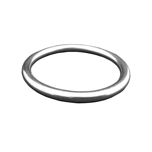 4 Pieces Stainless Steel 316 Round Ring Welded 5/32" x 1" (4mm x 25mm) Marine Grade O - Ring anillo Redondo