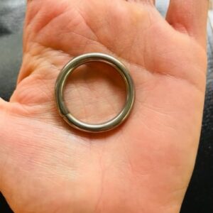 4 Pieces Stainless Steel 316 Round Ring Welded 5/32" x 1" (4mm x 25mm) Marine Grade O - Ring anillo Redondo