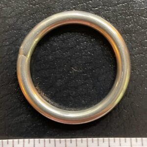 4 Pieces Stainless Steel 316 Round Ring Welded 5/32" x 1" (4mm x 25mm) Marine Grade O - Ring anillo Redondo