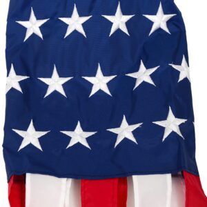 American Flag Windsock, Stars & Stripes USA Patriotic Decorations Embroidered Stars - Fade Resistant Patriotic Wind Socks Decorations 40 Inch (40)