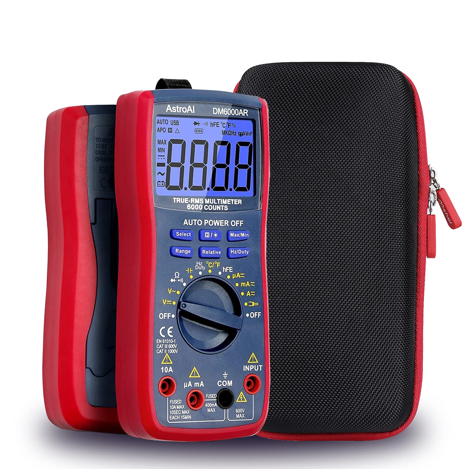 Mchoi Hard Portable Case Compatible with AstroAI Digital Multimeter TRMS 6000 Counts Volt Meter,CASE ONLY