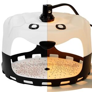 triumpeek flea trap, get rid of fleas trap with 5 sticky discs & 2 replacement light bulbs, indoor lamp catcher for fleas, moths, and cockroaches