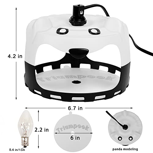 Triumpeek Flea Trap, Get Rid of Fleas Trap with 5 Sticky Discs & 2 Replacement Light Bulbs, Indoor Lamp Catcher for Fleas, Moths, and Cockroaches