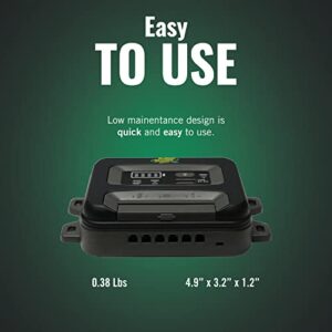 Battery Tender 10 AMP PWM Solar Charge Controller with LED Status Indicator for 12 Volt/24 Volt Lead Acid, AGM, and Gel Batteries