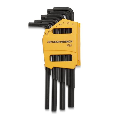 GEARWRENCH 10 Piece Short Arm Metric Hex Key Set - 83501