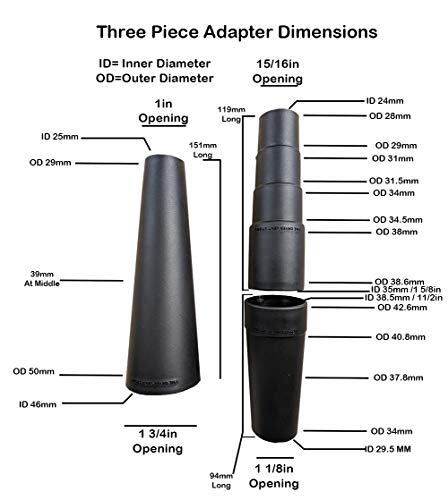 Universal Shop Vac Attachment/Vacuum Hose Adapter Total 5 Attachments/Wet Dry Vac Attachments For Your Work Shop and Dust Collector/Shop Vac Accessories