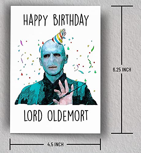 Lord Oldemort Birthday Card | Funny Birthday Card | Hilarious | Art Print | Blank Card