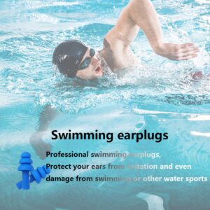 Earplugs for Sleeping Noise Cancelling, Reusable Ear Plugs– Super Soft, Silicone Ear Plug, for Sleeping 8 Pairs, Swimming, Snoring, Concerts, Work, Noisy Places (Color)