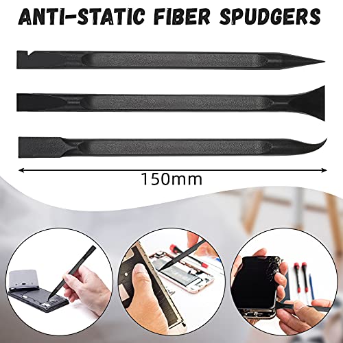 18 Pieces Non-Scratch Plastic Scraper Tool Carbon Fiber Plastic Scraper Multi-Purpose Scraper Pen-Shaped Scraper Cleaning Scraper Tool for Cleaning Small and Narrow Space