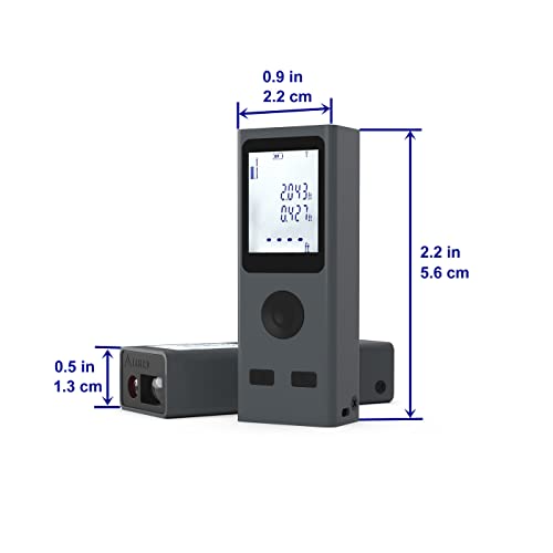 ETEKJOY Mini Laser Distance Measure 131Ft/40M ±2mm Accuracy m/in/ft Meter + Area/Volume/Pythagorean/Horizontal Angle