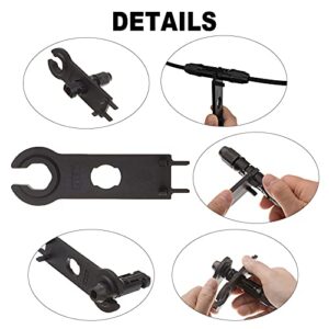 CGCWW Solar Connectors Assembly Tools, 15Pairs Solar Panel PV Cable Connectors with 1Pair Spanners, Solar Crimping Tools Kit