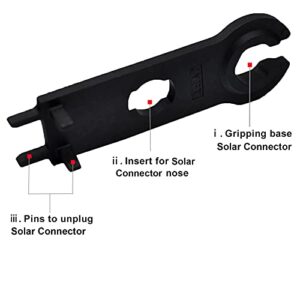 CGCWW Solar Connectors Assembly Tools, 15Pairs Solar Panel PV Cable Connectors with 1Pair Spanners, Solar Crimping Tools Kit