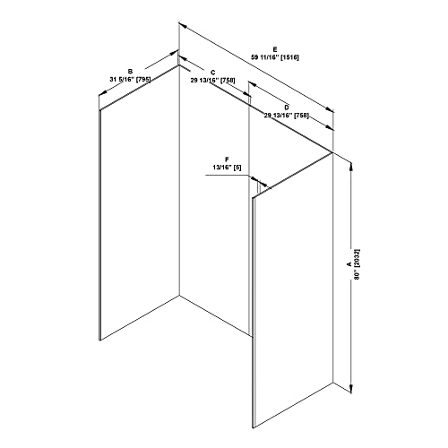 Ove Decors Arroyo 60 x 32 in. Solid Surface Alcove Shower Wall, Carrara