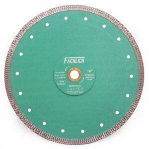 fachlich diamond porcelain saw blade - 10" tile blade 250mm dry wet ceramic cutting discs with x teeth turbo mesh rim for ceramic tile porcelain granite marble