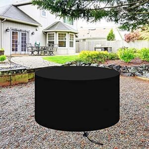 Bicherub Outdoor Fire Pit Cover 420D Heavy Duty Round Patio Fire Pit Cover Outdoor Fireplace Fire Bowl Cover - 36 inch