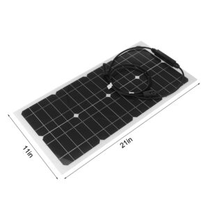 300W Solar Panel Kit 12V with 30A/60A Controller Flexible Monocrystalline Solar Cell Battery Charger for Car Yacht RV Camping (300W 60A Controller)