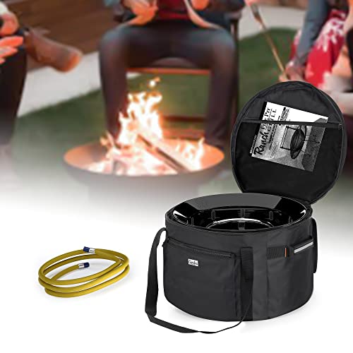 SAMDEW 19-in Fire Pit Bag Compatible with Outland Firebowl 893 870 823, Outdoor Fire Bowl Carry Bag for 19-in Propane Gas Fire Pit, Portable Fire Pit Storage Case for Travel & Camping, Bag Only