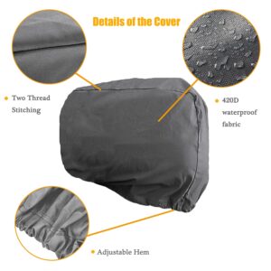 AKEfit Outboard Motor Cover, Waterproof & Sunproof Boat Motor Covers,Motor Hood Cover with Heavy Duty Oxford Fabric Extra PVC Coatin, Fits Motor Up to 150Hp