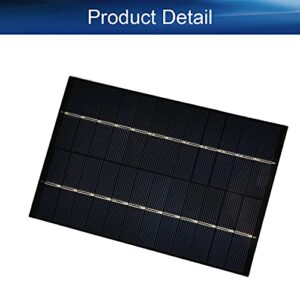 Heyiarbeit 1 Pcs 12V 4.2W Small Polysilicon Epoxy Resin DIY Solar Panel Module 130mm x 200mm/5.12" x 7.87" for Cell Charger