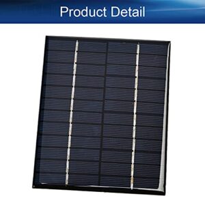 Heyiarbeit 1 Pcs 12V 2W Small Polysilicon Epoxy Resin DIY Solar Panel Module 136mm x 110mm/5.35" x 4.33" for Cell Charger