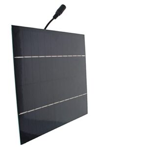 heyiarbeit 1 pcs 12v 6w small polysilicon epoxy diy solar panel module 170mm x 200mm/6.69" x 7.87"(l*w) with dc port plug for cell charger