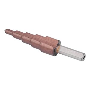 Hole Drill Bit, High Speed Steel M35 Triangular Shank Step Bit Set High Hardness for Wood for PVC Board for Steel(4-12 (5th order))