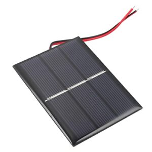 heyiarbeit 1 pcs 1.5v 0.65w mini polysilicon epoxy resin diy solar panel module 60mm x 80mm/2.36" x 3.15" for cell charger