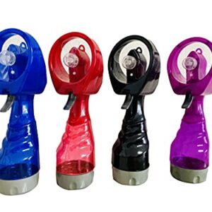 N/C Portable Misting Fan Battery-Operated Handheldwith Water Spray Misting Fan Suitable for Traveling Out, 4 Piece Set