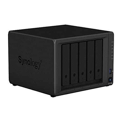 Synology DiskStation DS1520+ NAS Server for Business with Celeron CPU, 8GB DDR4 Memory, 1TB M.2 SSD, 10TB SSD Storage, DSM Operating System