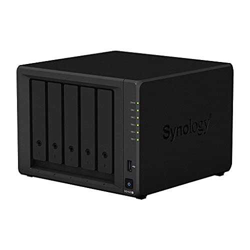 Synology DiskStation DS1520+ NAS Server for Business with Celeron CPU, 8GB DDR4 Memory, 1TB M.2 SSD, 10TB SSD Storage, DSM Operating System