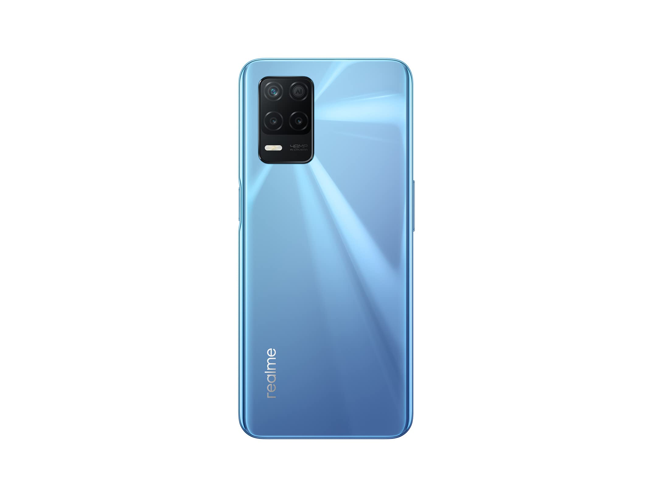 Realme 8 5G + 4G Volte GSM Unlocked Global USA Latin Europe Octa Core 48MP Triple Camera (NOT Verizon/Boost/CDMA) (Blue Supersonic, 128+8GB)