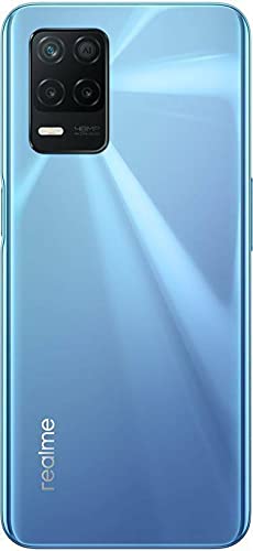 Realme 8 5G + 4G Volte GSM Unlocked Global USA Latin Europe Octa Core 48MP Triple Camera (NOT Verizon/Boost/CDMA) (Blue Supersonic, 128+8GB)