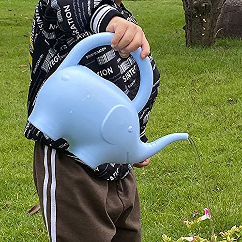 Indoor Watering Can, Elephant Watering Can Anti-Slid Handle Cute Plastic Creative for House Bonsai Plants Garden Flower Pink 1