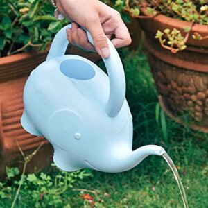 Indoor Watering Can, Elephant Watering Can Anti-Slid Handle Cute Plastic Creative for House Bonsai Plants Garden Flower Pink 1