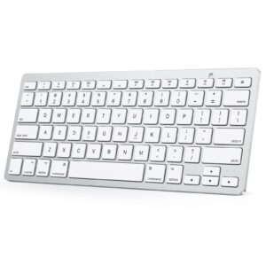 omoton compact wireless bluetooth keyboard for macbook, imac, mac mini - compatible with apple laptops and desktops
