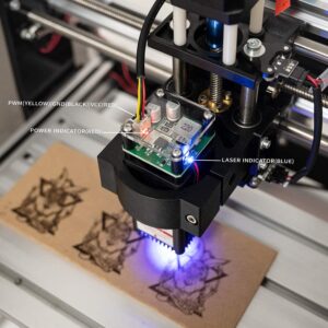 FoxAlien 4040-XE CNC Router Machine 300W Spindle + 20W Laser Module Kit