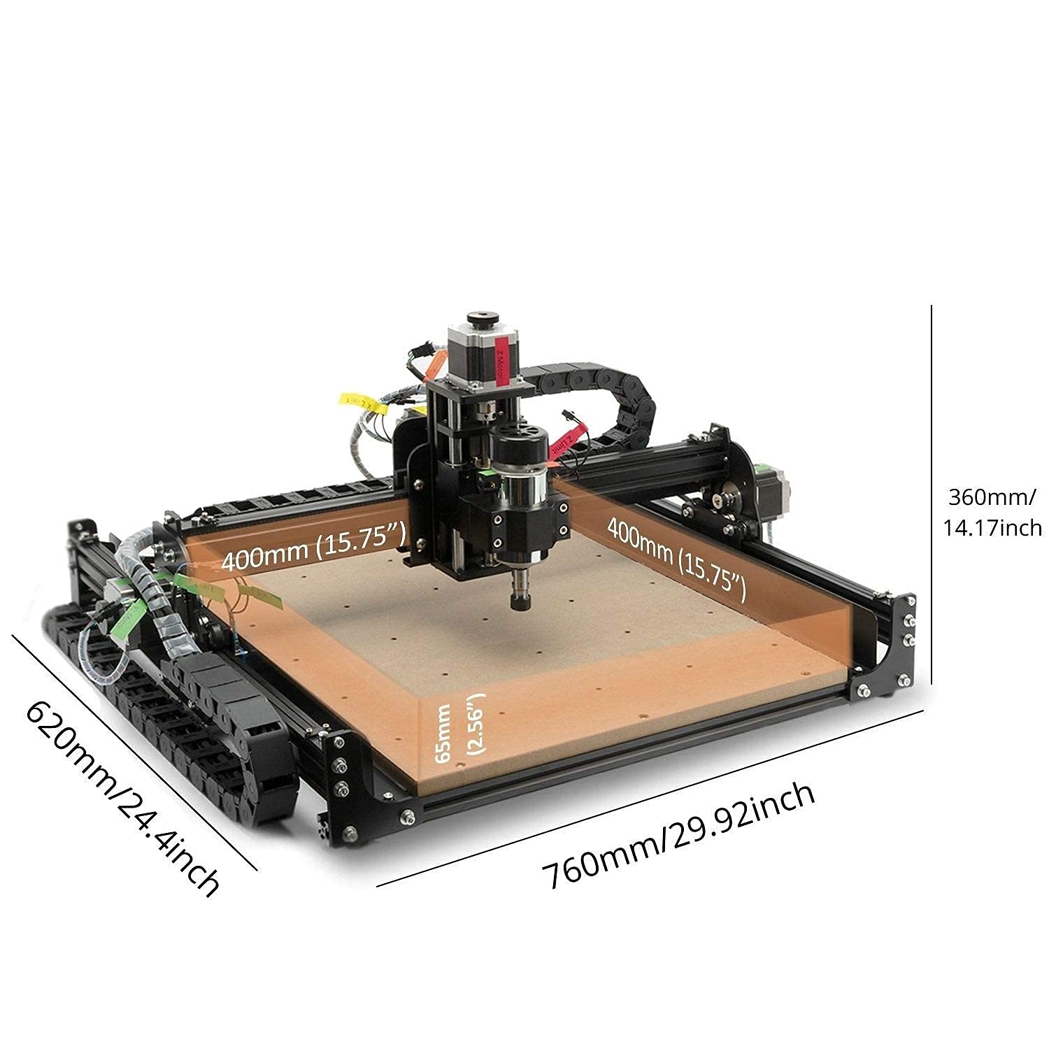 FoxAlien 4040-XE CNC Router Machine 300W Spindle + 20W Laser Module Kit