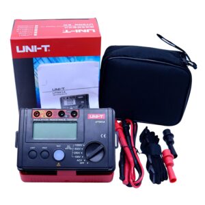 UNI-T 1000V Insulation Resistance Tester Megohmmeter Ground Resistance Tester Meter with LCD Display, Backlight (UT501A)